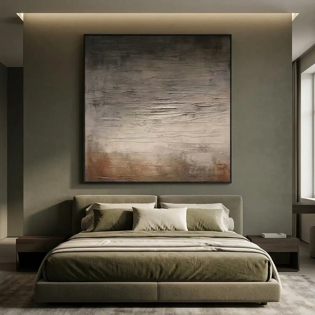 Neutral Textured Abstract Wall Art TA045 - Tactile Atelier