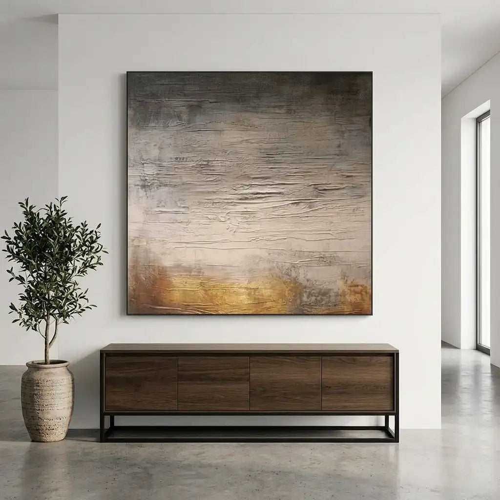 Neutral Textured Abstract Wall Art TA045 - Tactile Atelier