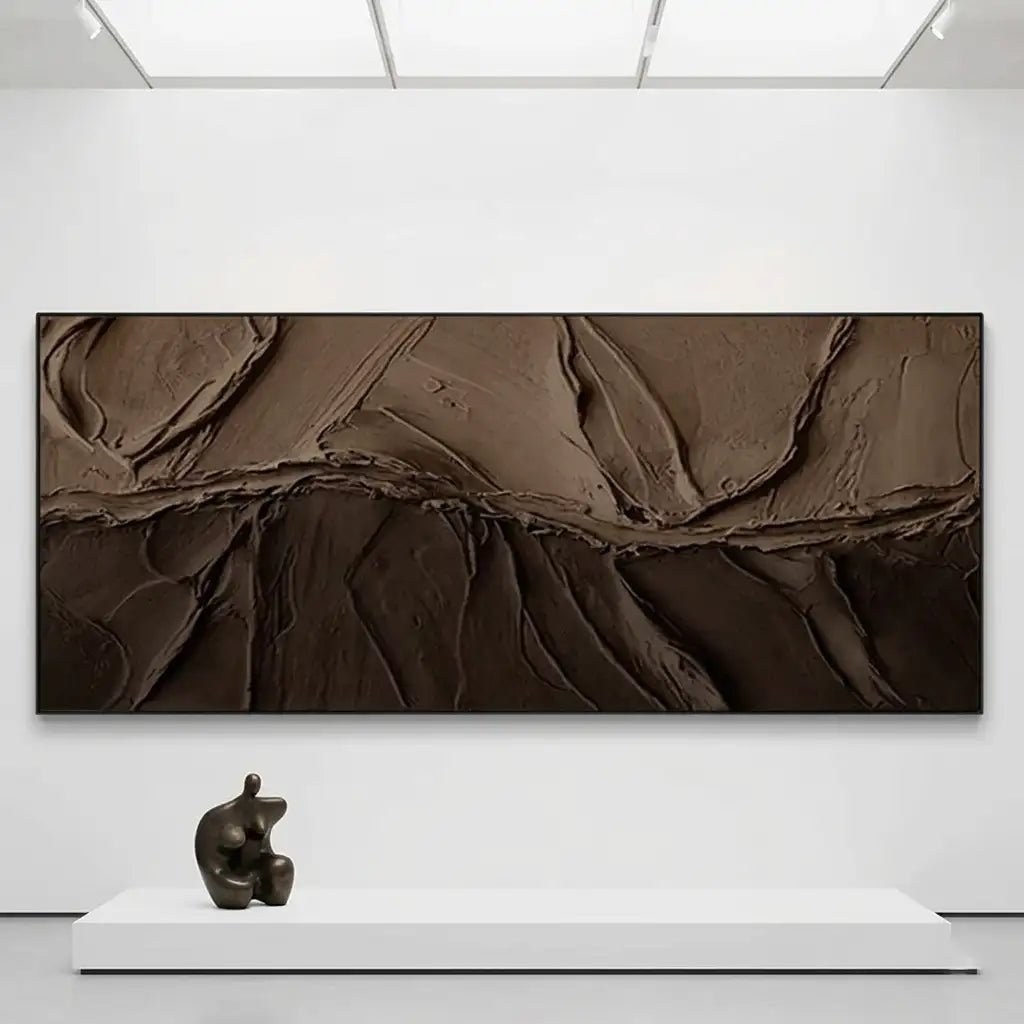 Neutral Textured Abstract Wall Art TA301 - Tactile Atelier