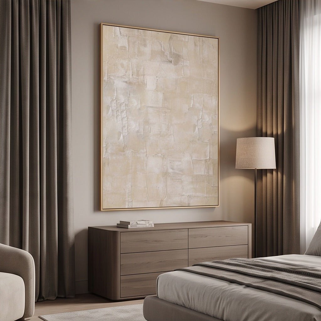 Neutral Textured Abstract Wall Art TO320 - Tactile Atelier