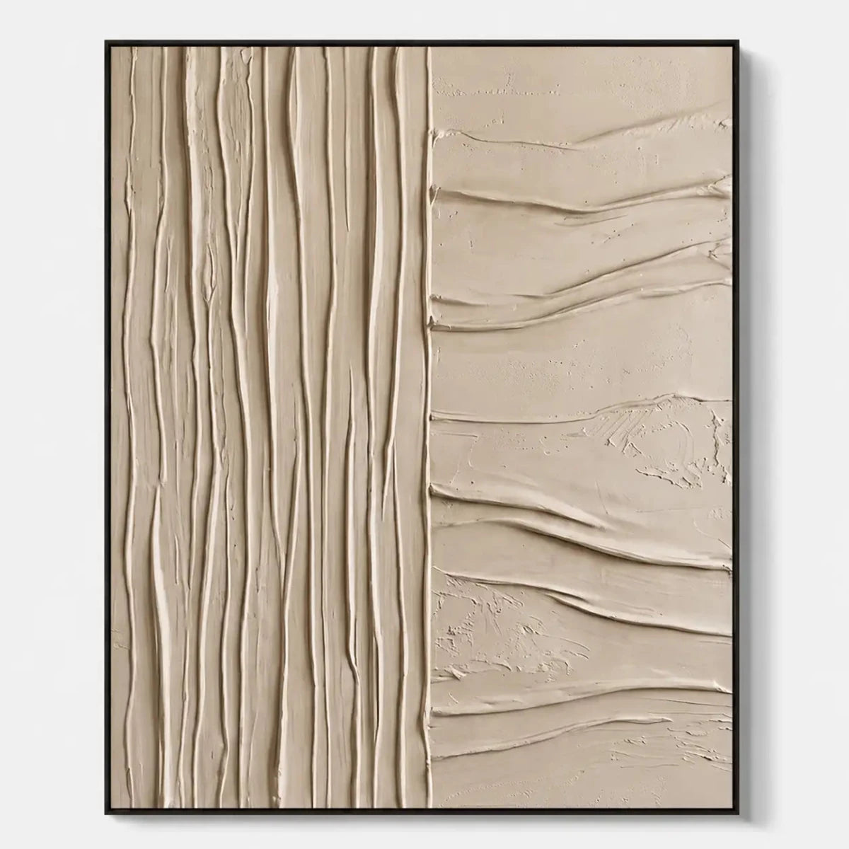 Neutral Textured Minimalist Wall Art MT921 - Tactile Atelier