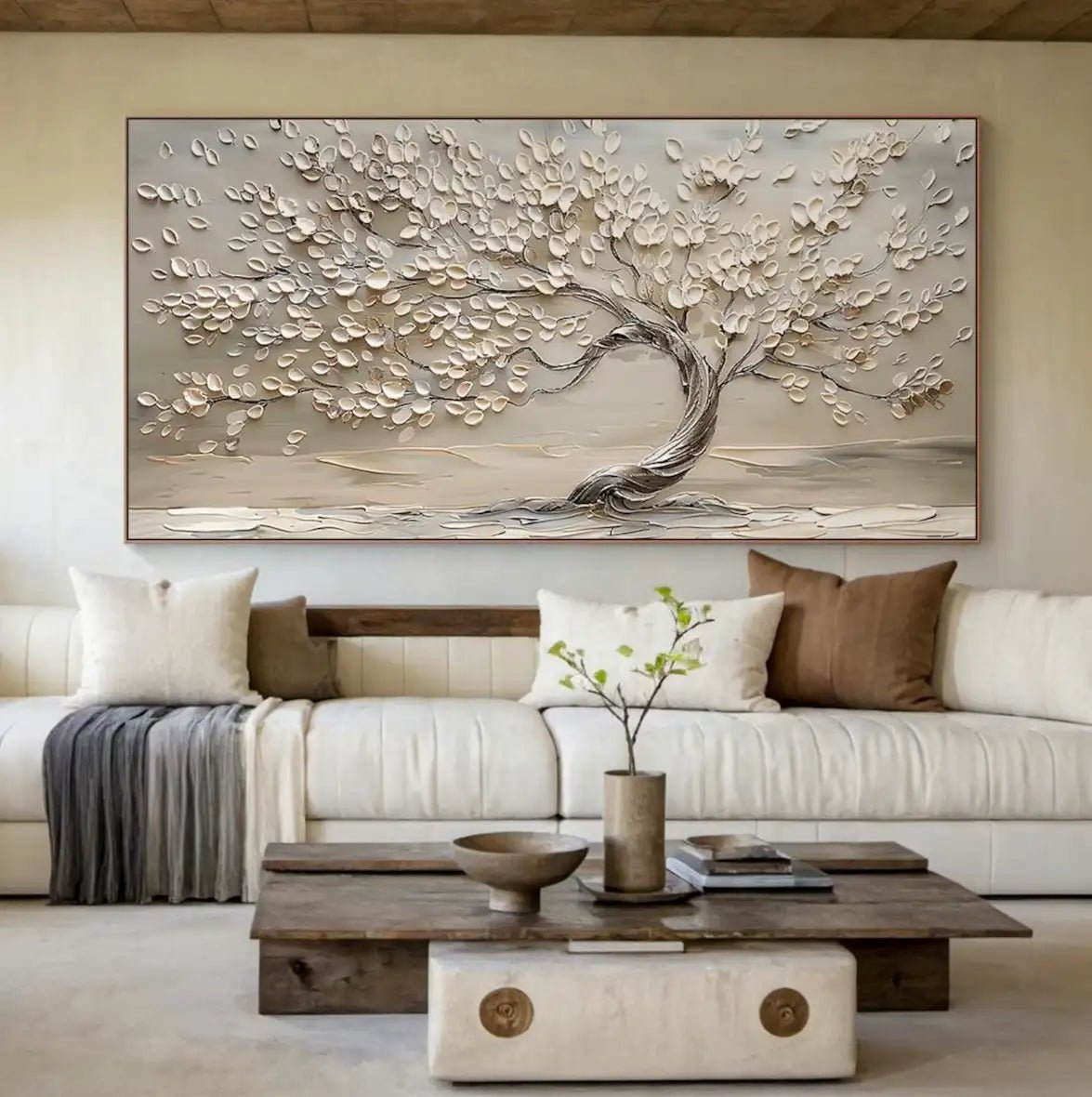 Neutral Textured Wall Art MT307 - Tactile Atelier