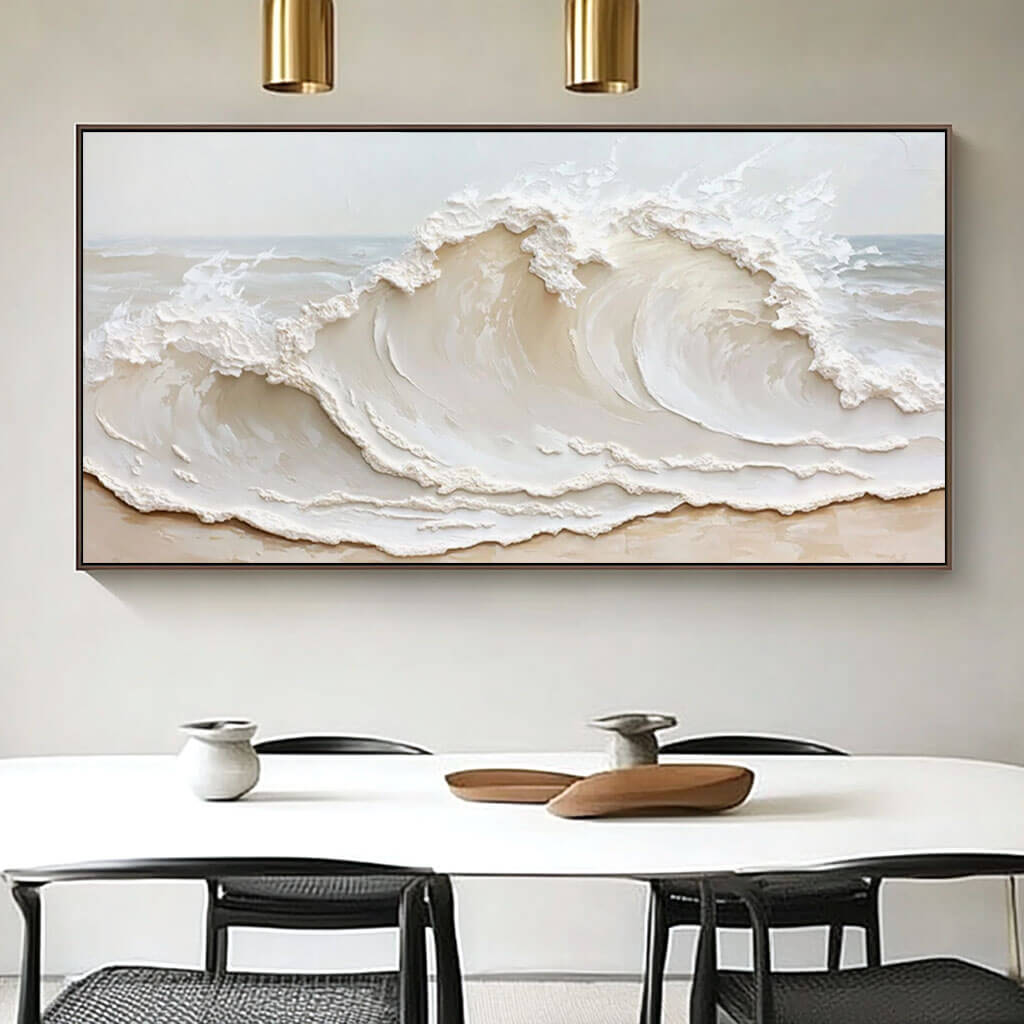 Neutral Wave Wall Art MT229 - Tactile Atelier
