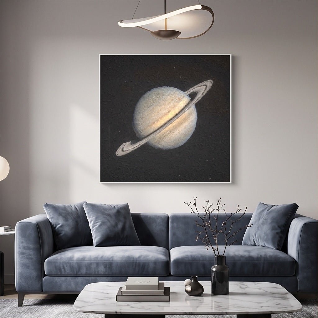 Saturn Space Wall Art #TO802 - Tactile Atelier