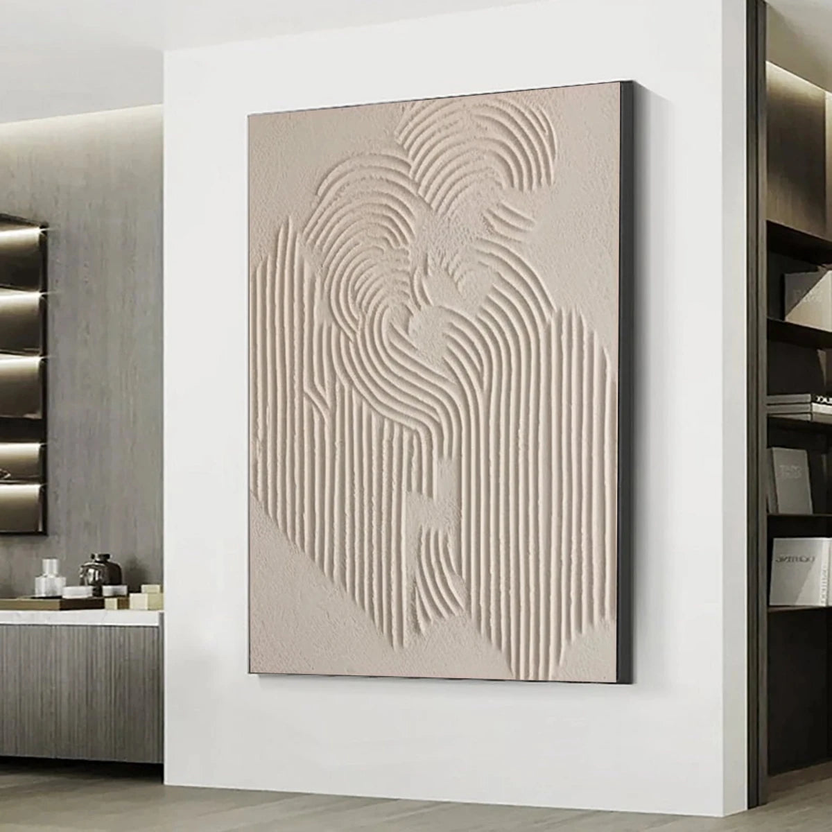 Silent Form – Minimalist Textured Wall Art - Tactile Atelier