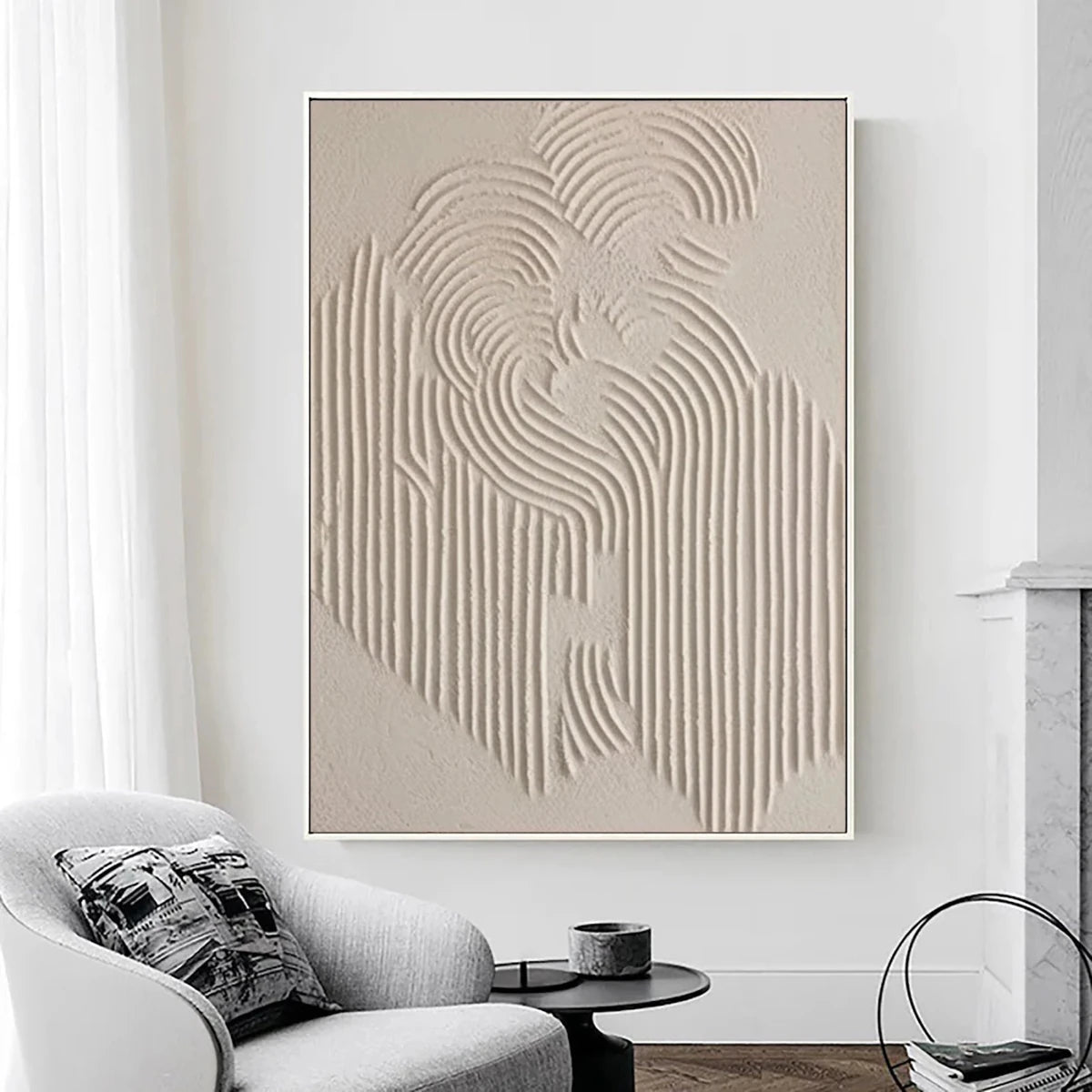Silent Form – Minimalist Textured Wall Art - Tactile Atelier