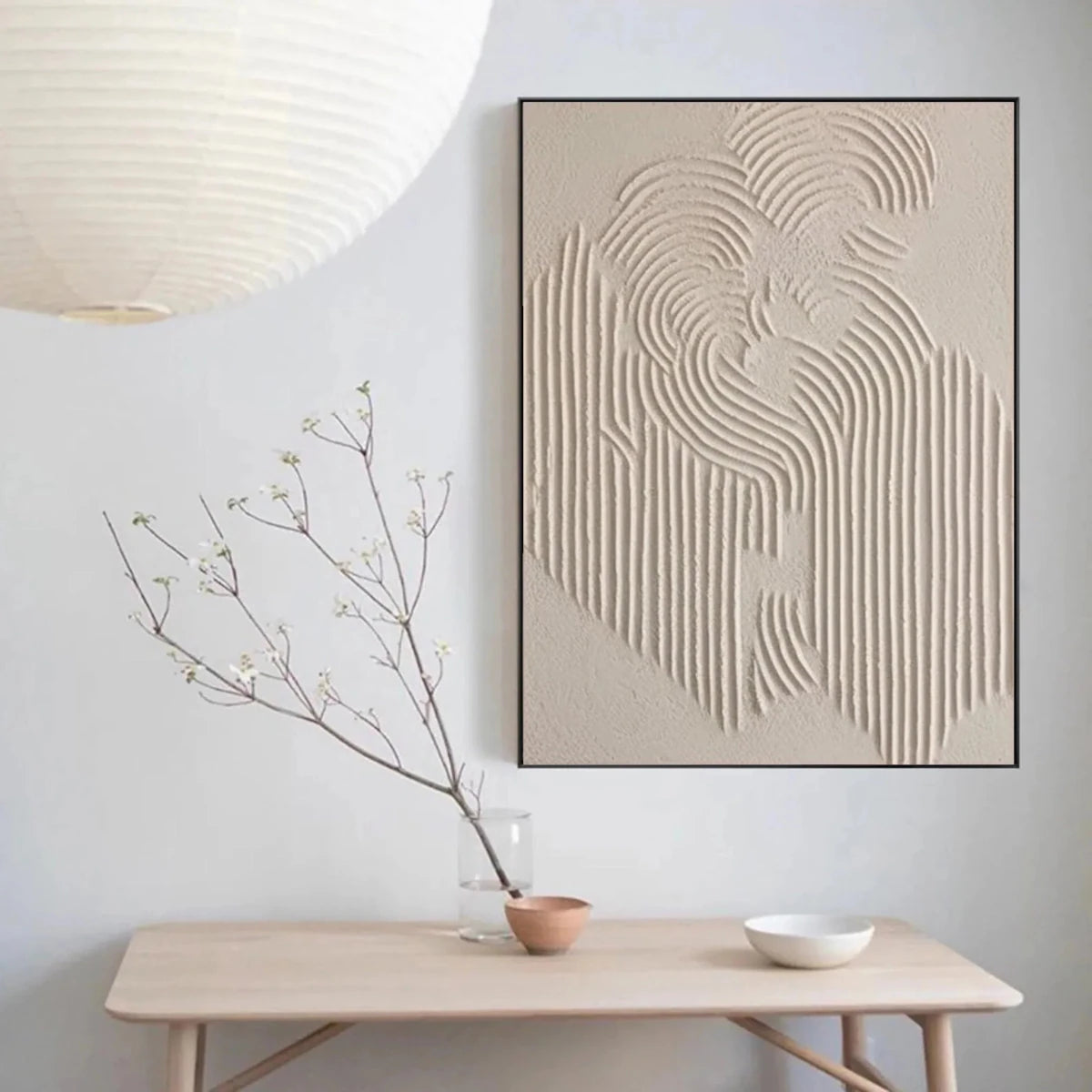 Silent Form – Minimalist Textured Wall Art - Tactile Atelier