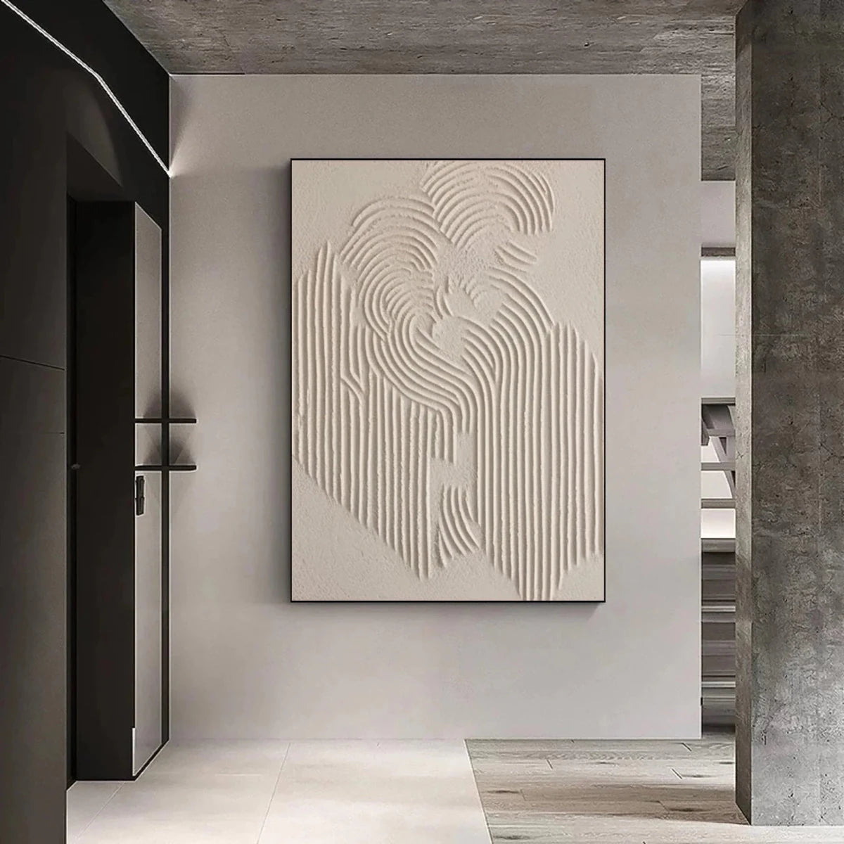 Silent Form – Minimalist Textured Wall Art - Tactile Atelier