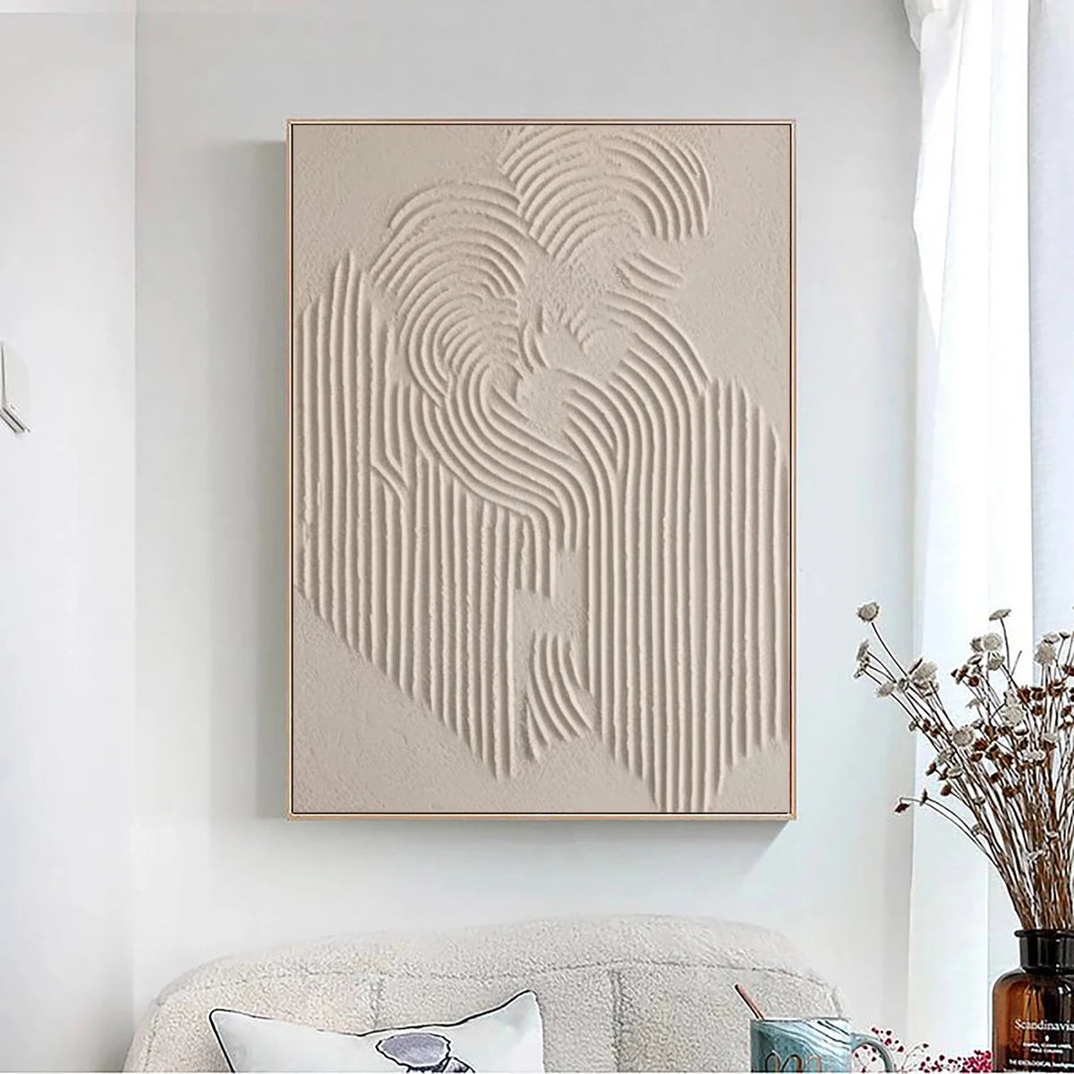 Silent Form – Minimalist Textured Wall Art - Tactile Atelier