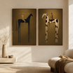 Surreal Figurative Horse Wall Art MC119 - Tactile Atelier