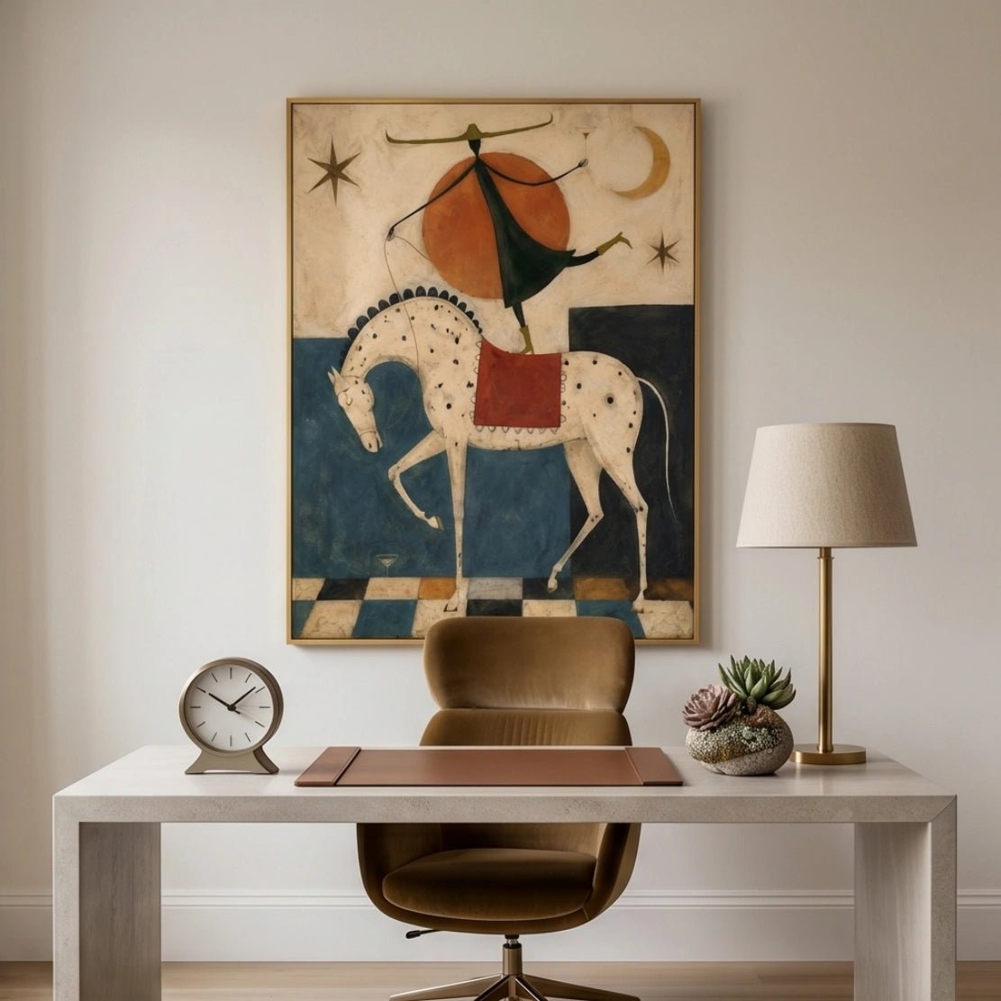 Surreal Horse & Acrobat Wall Art MT023 - Tactile Atelier