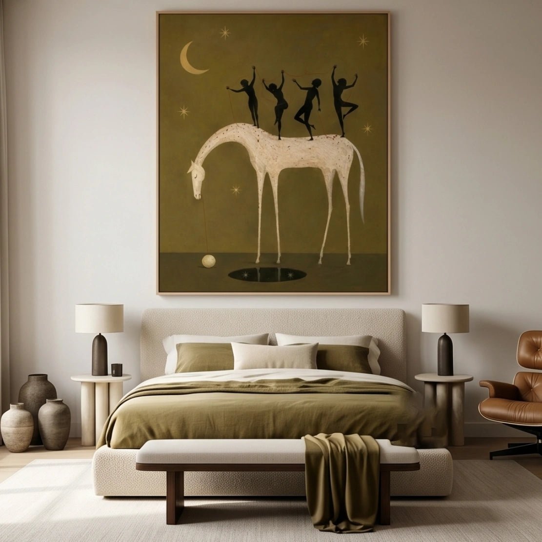 Surreal Horse & Dancers Wall Art MT015 - Tactile Atelier