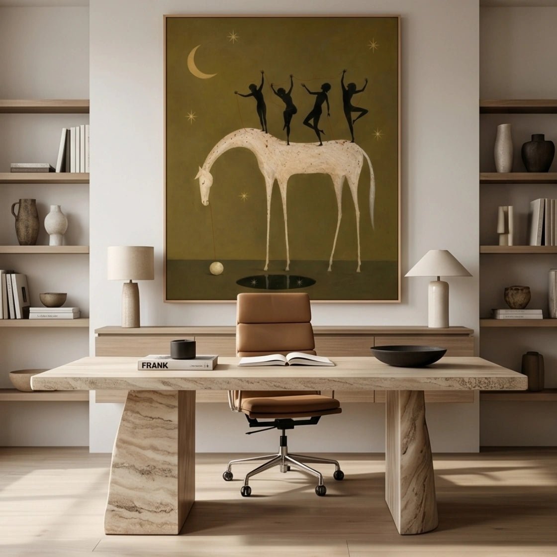 Surreal Horse & Dancers Wall Art MT015 - Tactile Atelier