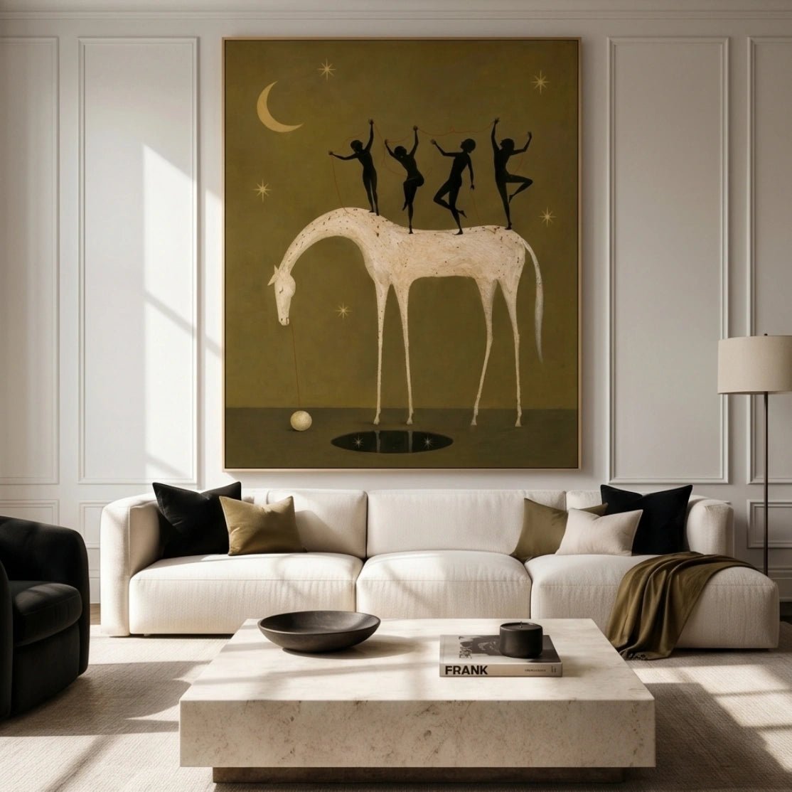 Surreal Horse & Dancers Wall Art MT015 - Tactile Atelier