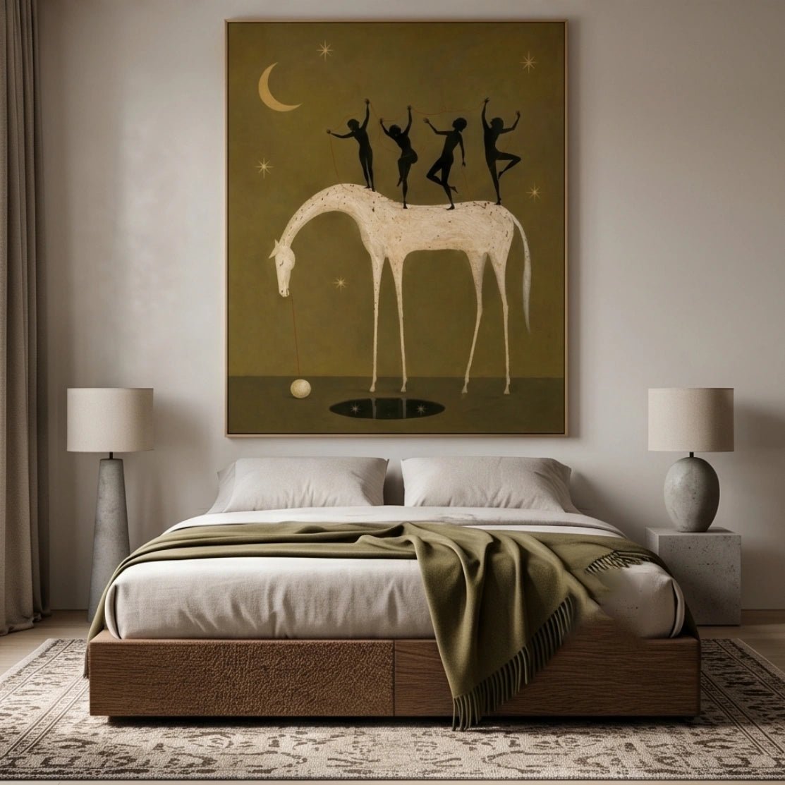 Surreal Horse & Dancers Wall Art MT015 - Tactile Atelier