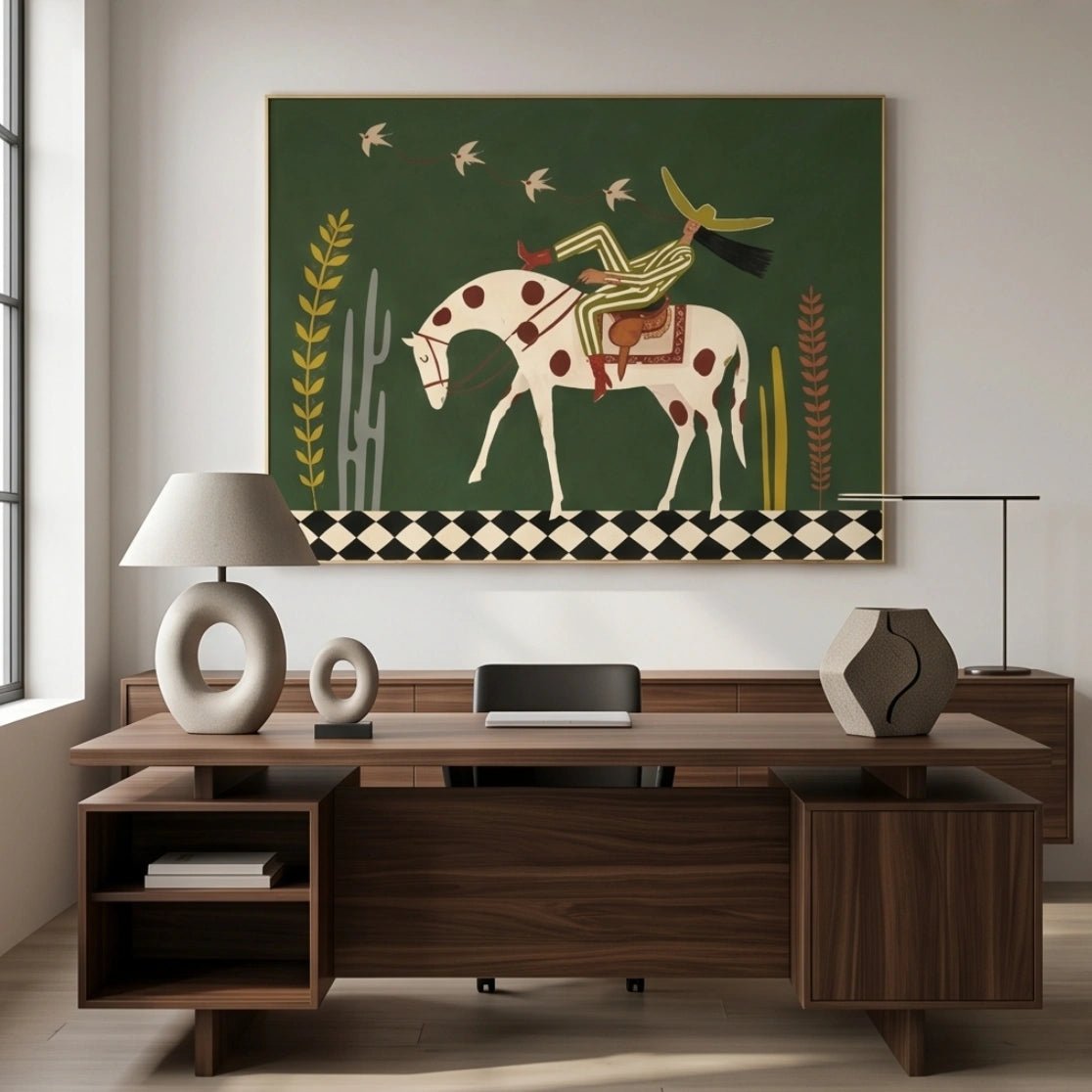 Surreal Horse Rider Wall Art MT947 - Tactile Atelier