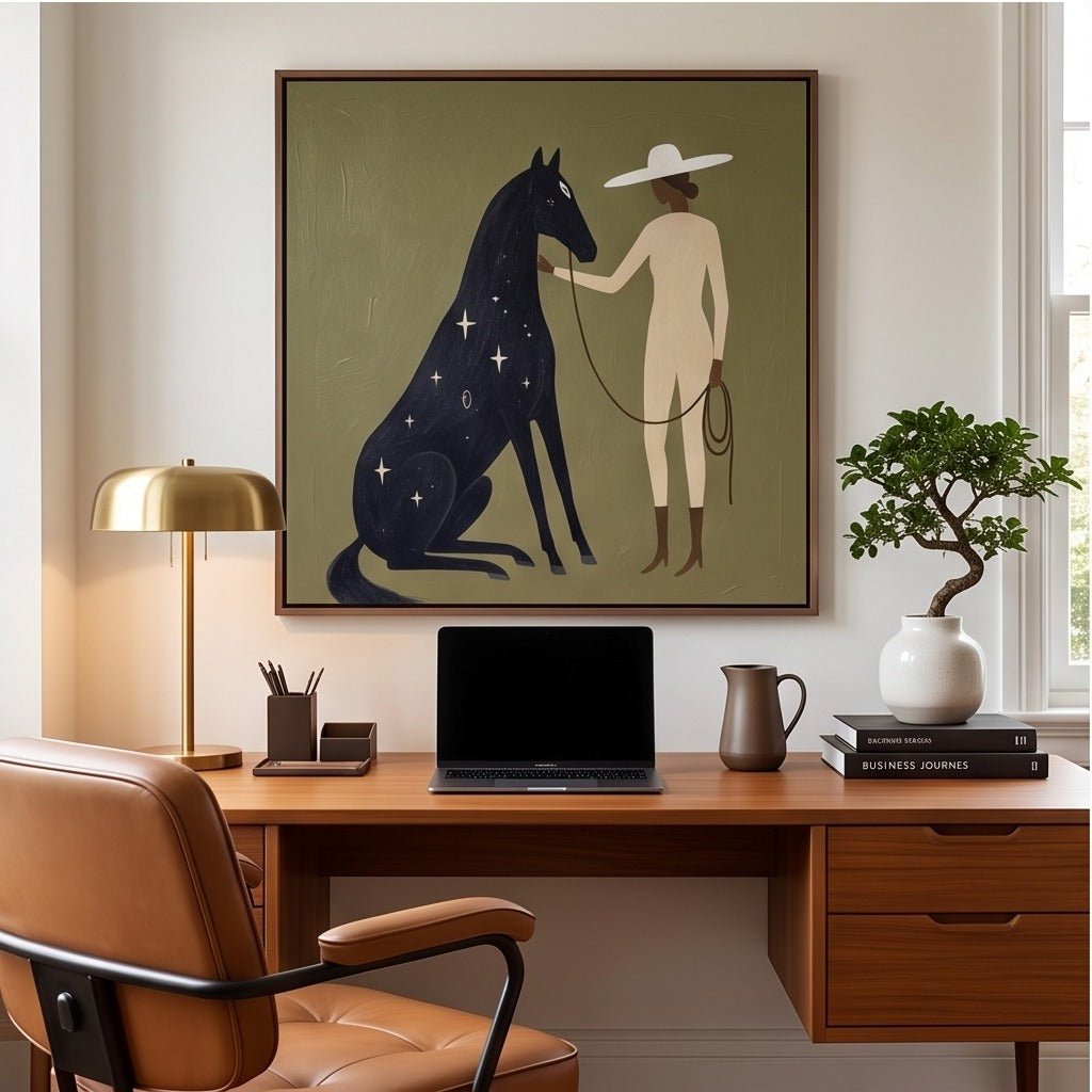 Surreal Horse & Rider Wall Art TO487 - Tactile Atelier