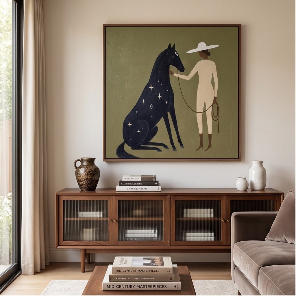 Surreal Horse & Rider Wall Art TO487 - Tactile Atelier