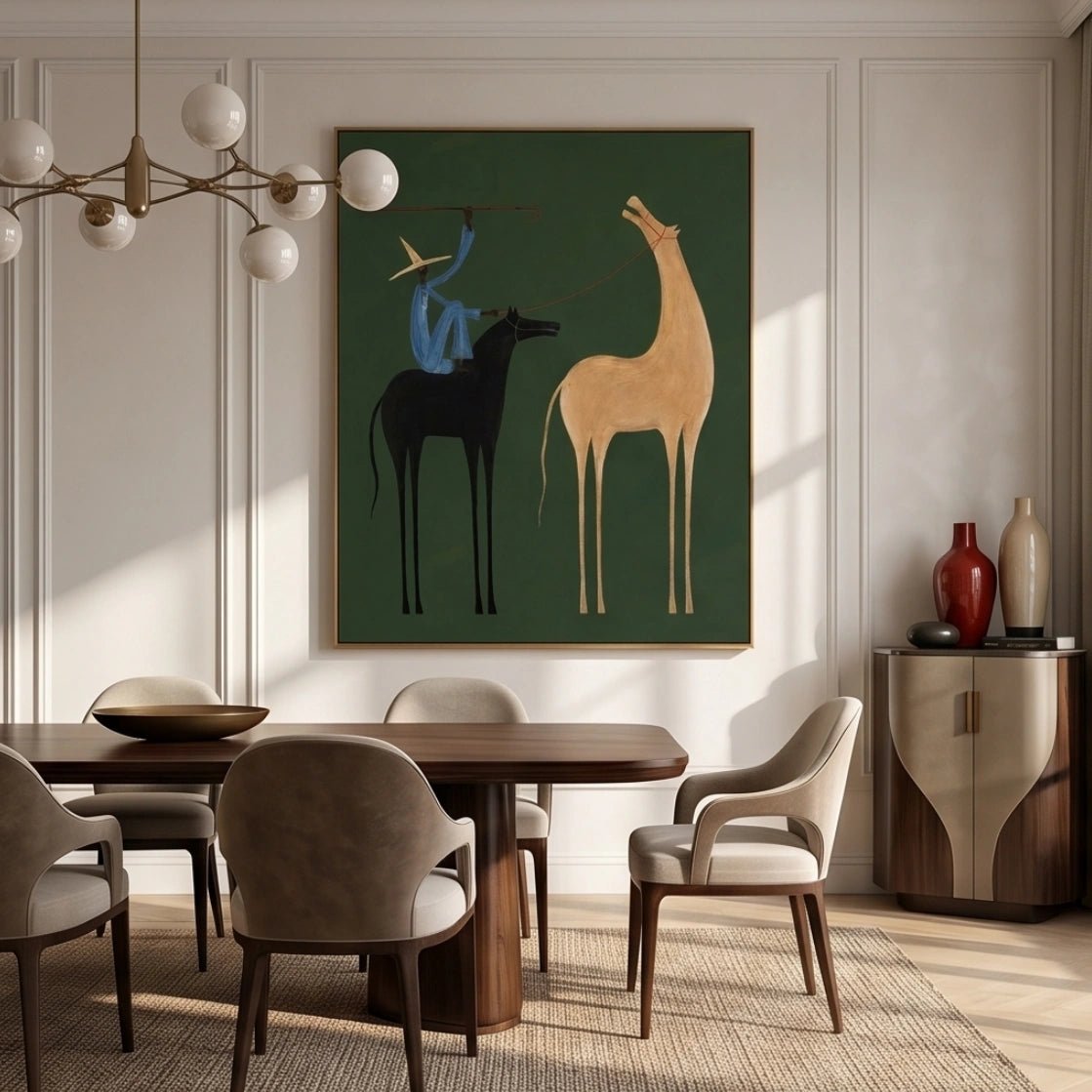 Surreal Rider & Horse Wall Art MT032 - Tactile Atelier
