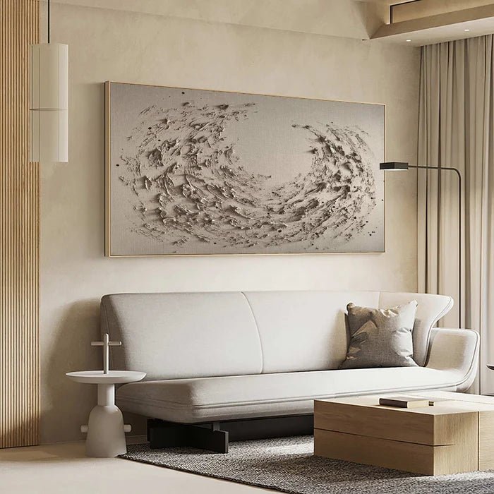 Textured Abstract Wave Wall Art TA706 - Tactile Atelier
