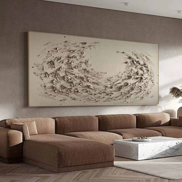 Textured Abstract Wave Wall Art TA706 - Tactile Atelier