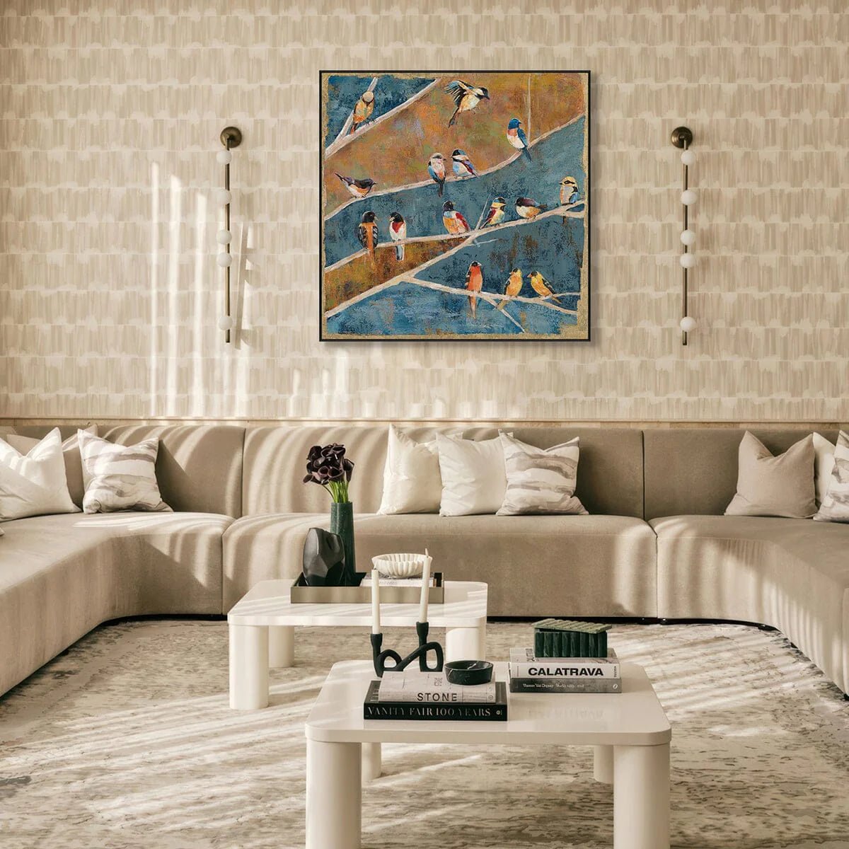 Textured Avian Wall Art MT611 - Tactile Atelier