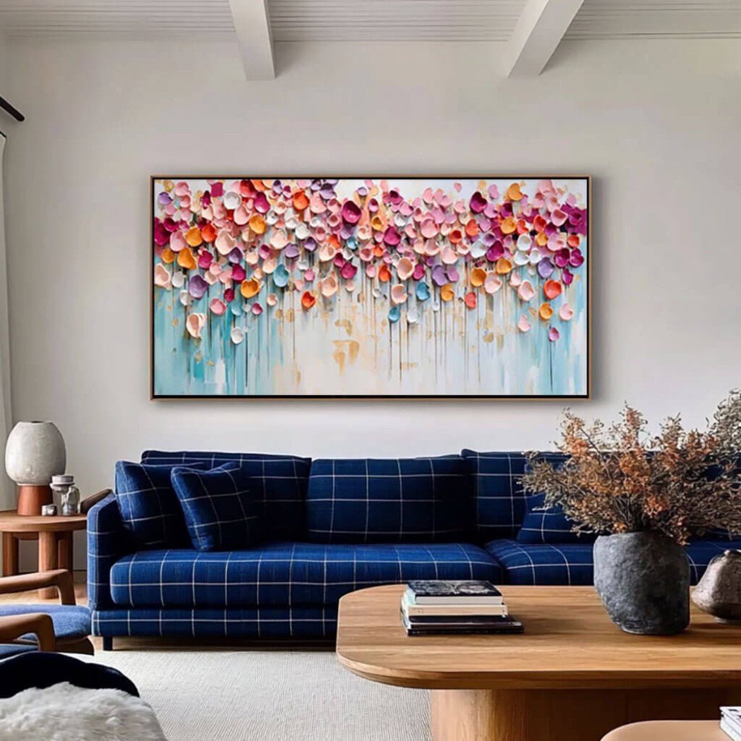 Textured Floral Abstract Wall Art MT331 - Tactile Atelier