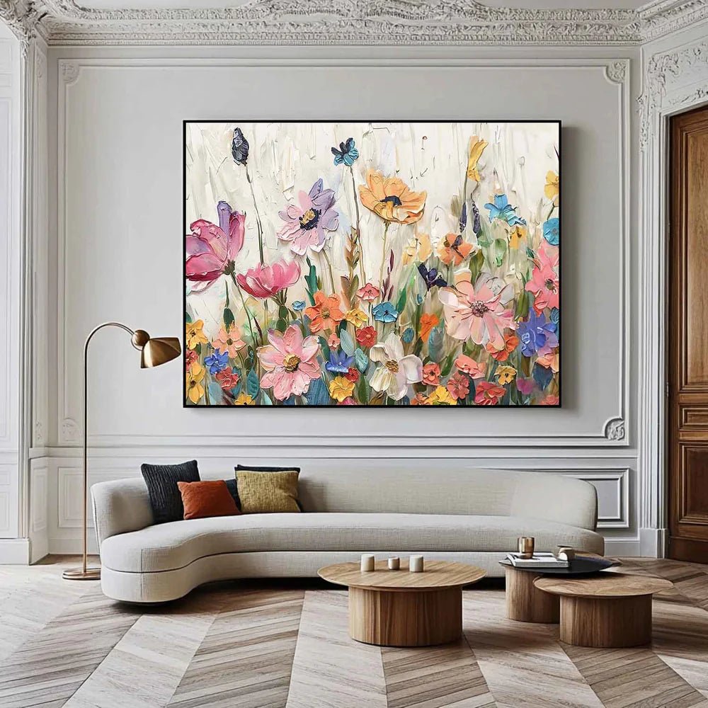 Textured Floral Wall Art TF322 - Tactile Atelier