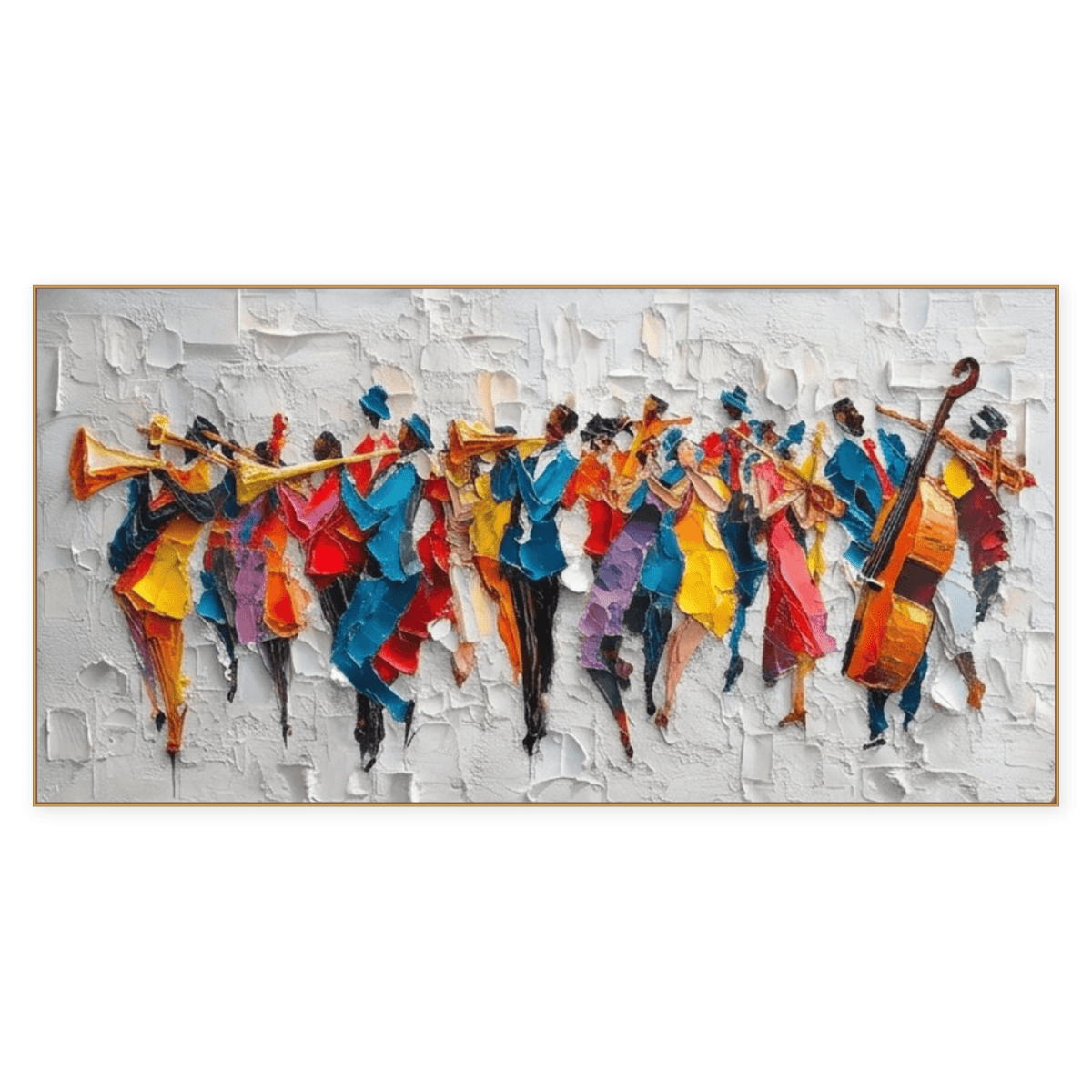 Textured Jazz Band Wall Art #TO153 - Tactile Atelier