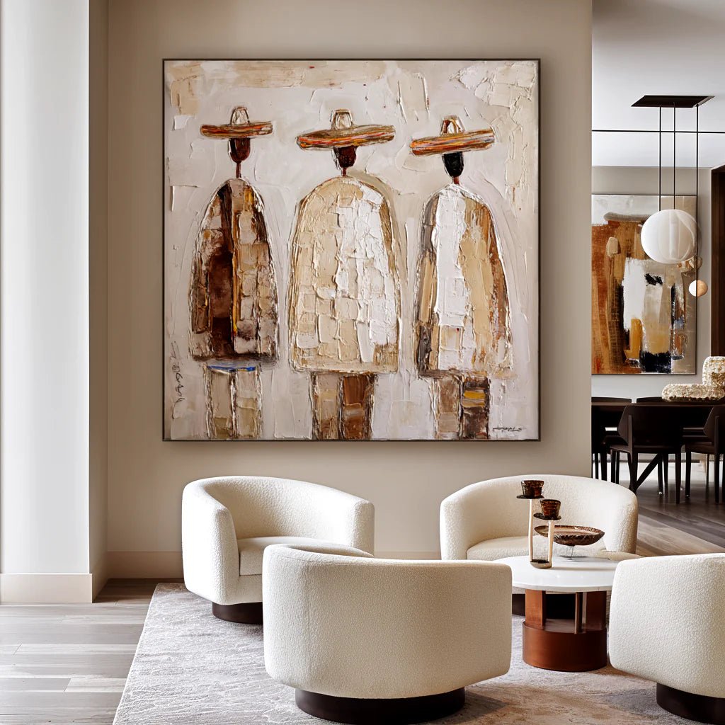 Textured Minimalist Wall Art MC113 - Tactile Atelier