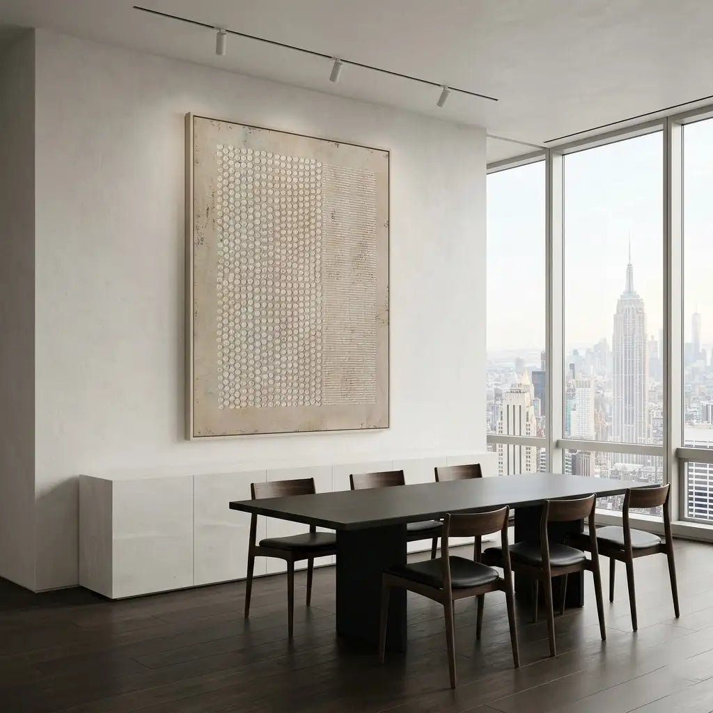 Textured Neutral Abstract Wall Art MT333 - Tactile Atelier
