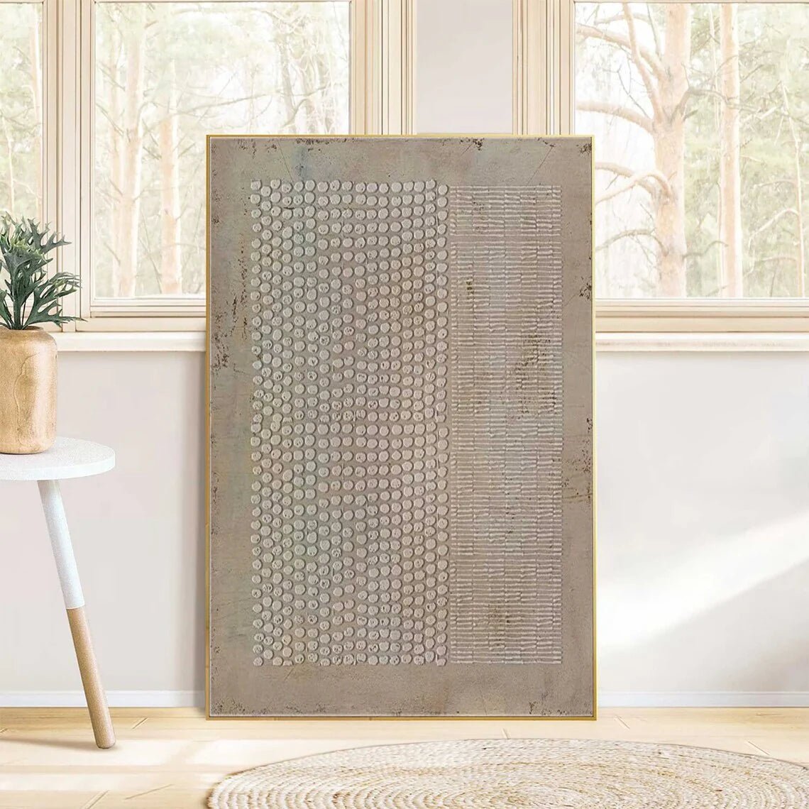 Textured Neutral Abstract Wall Art MT333 - Tactile Atelier