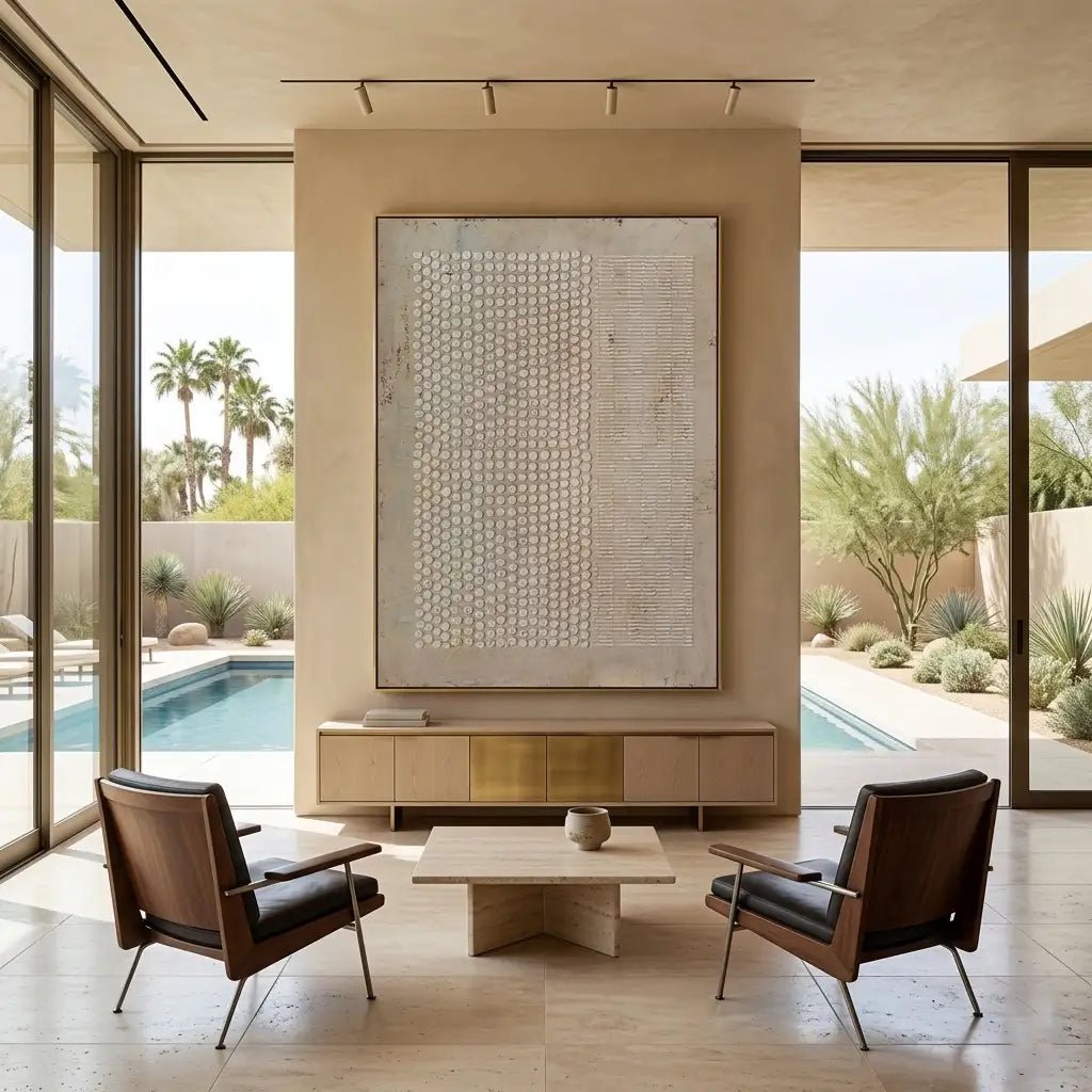Textured Neutral Abstract Wall Art MT333 - Tactile Atelier