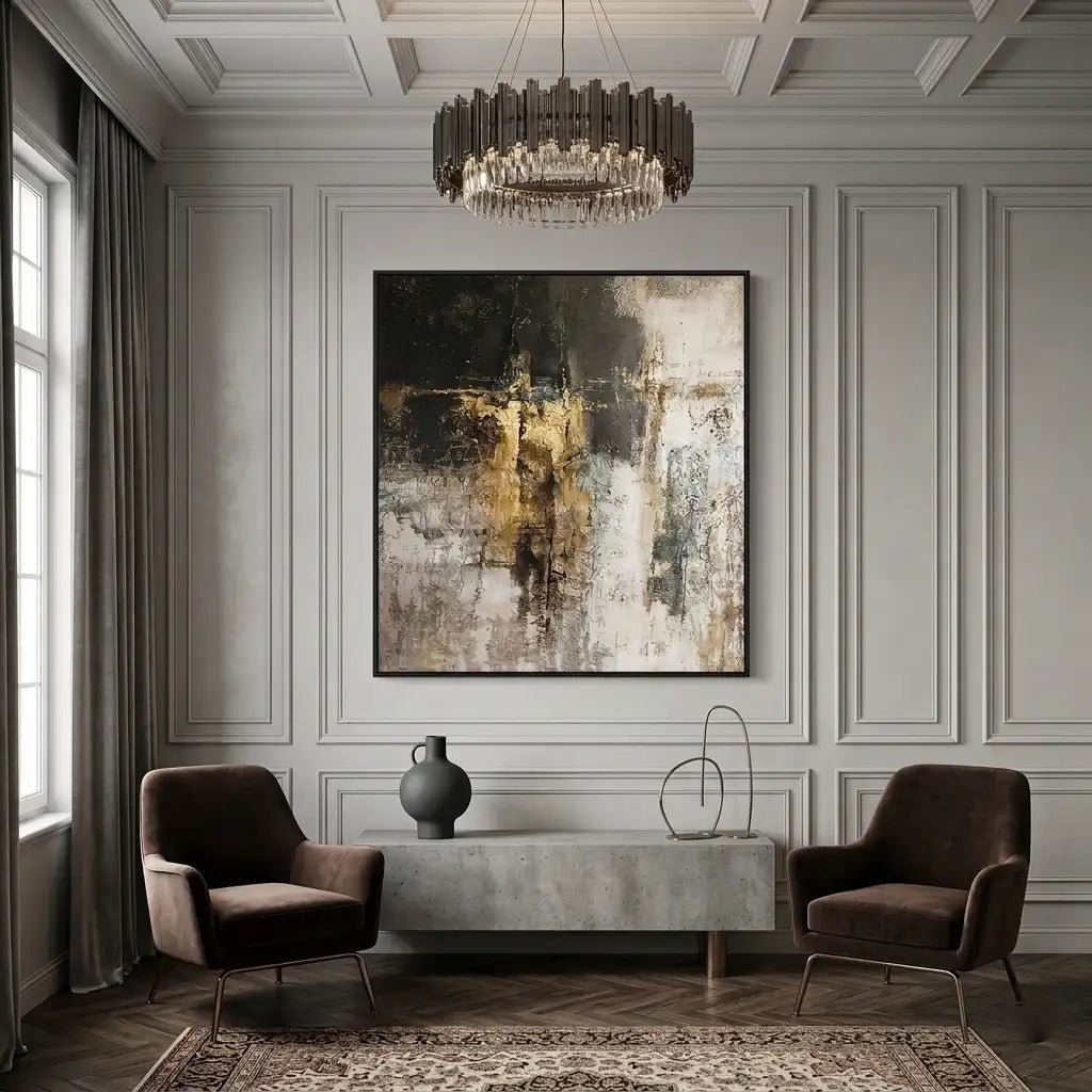 Textured Neutral Abstract Wall Art TA104 - Tactile Atelier