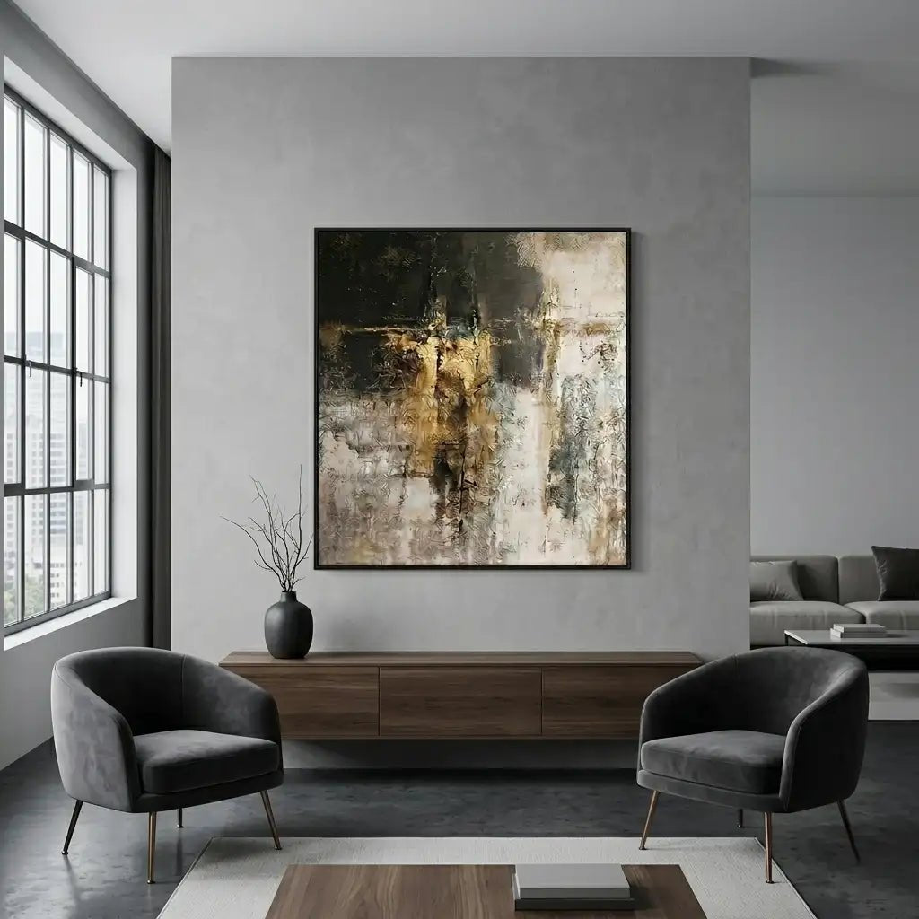 Textured Neutral Abstract Wall Art TA104 - Tactile Atelier
