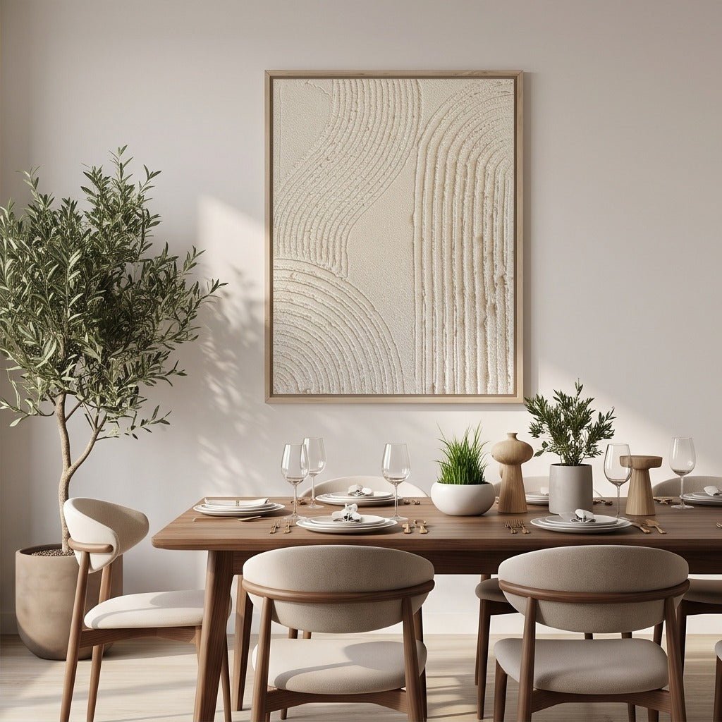Textured Neutral Abstract Wall Art TO157 - Tactile Atelier
