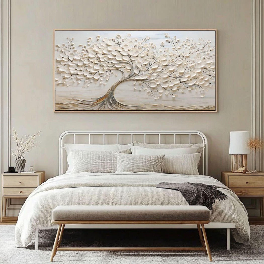 Textured Neutral Tree Wall Art MT349 - Tactile Atelier