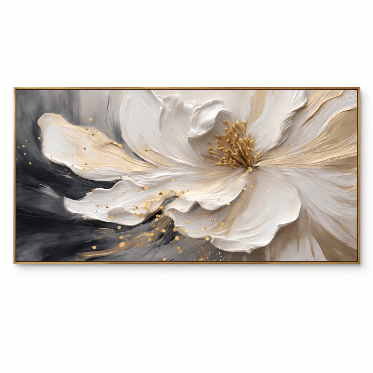 Textured White Flower Wall Art #TO168 - Tactile Atelier