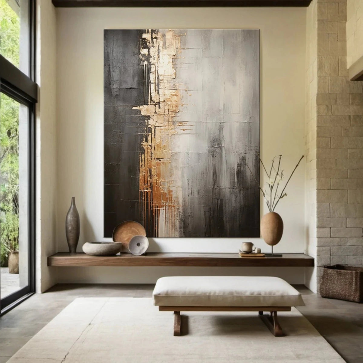 Urban Radiance – Textured Abstract Wall Art - Tactile Atelier