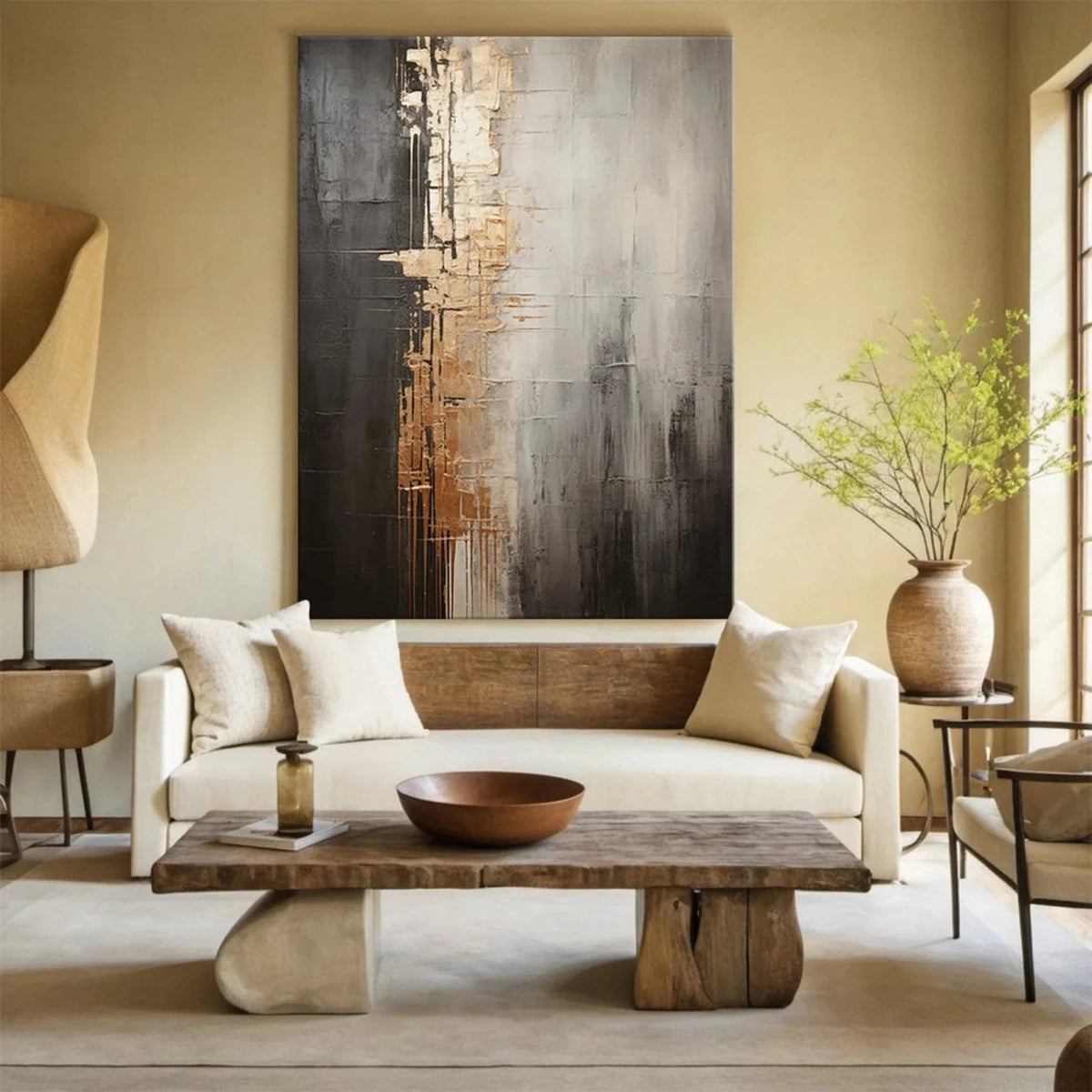 Urban Radiance – Textured Abstract Wall Art - Tactile Atelier