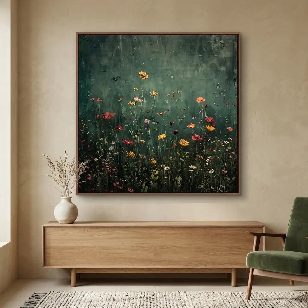 Vibrant Floral Wall Art TF132 - Tactile Atelier
