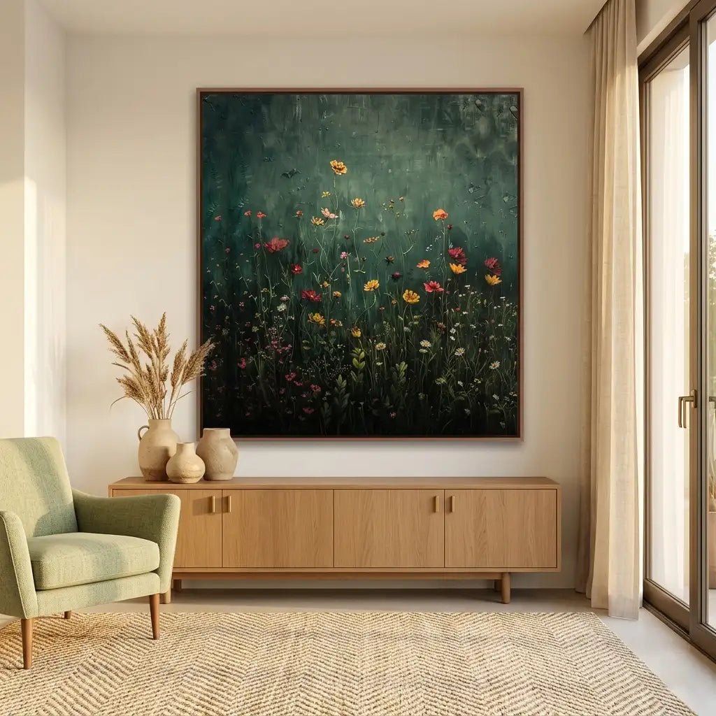 Vibrant Floral Wall Art TF132 - Tactile Atelier
