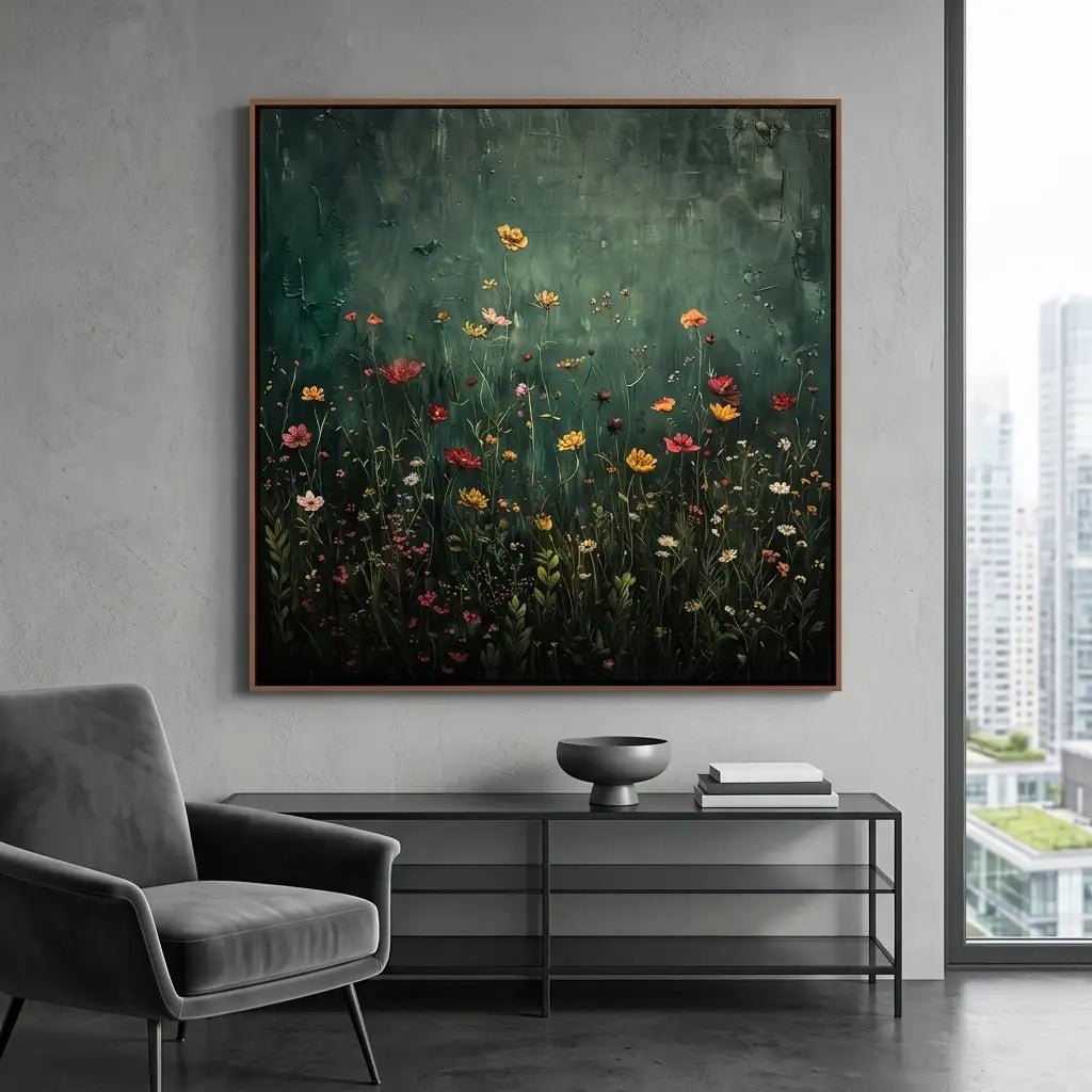 Vibrant Floral Wall Art TF132 - Tactile Atelier