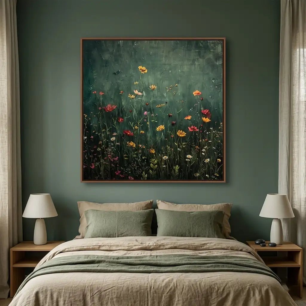 Vibrant Floral Wall Art TF132 - Tactile Atelier