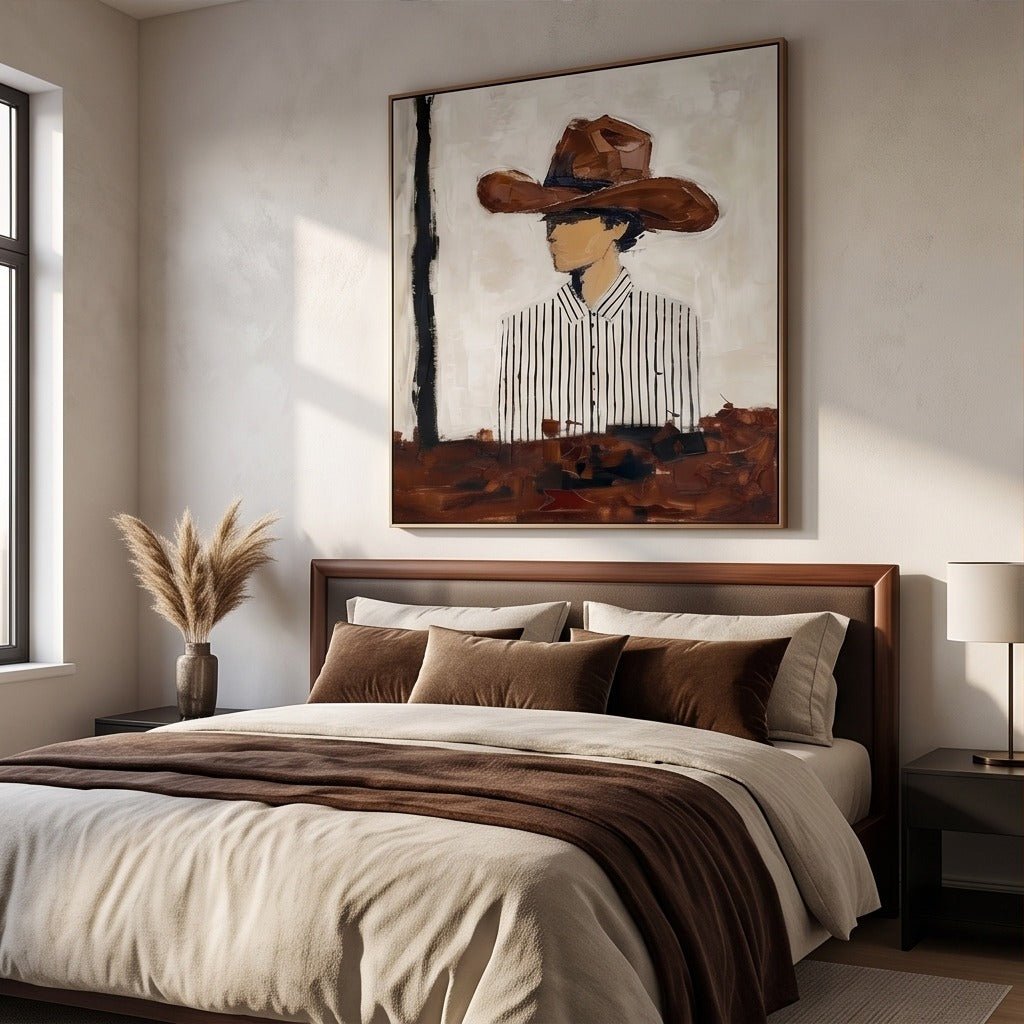 Western Cowboy Wall Art #TO089 - Tactile Atelier