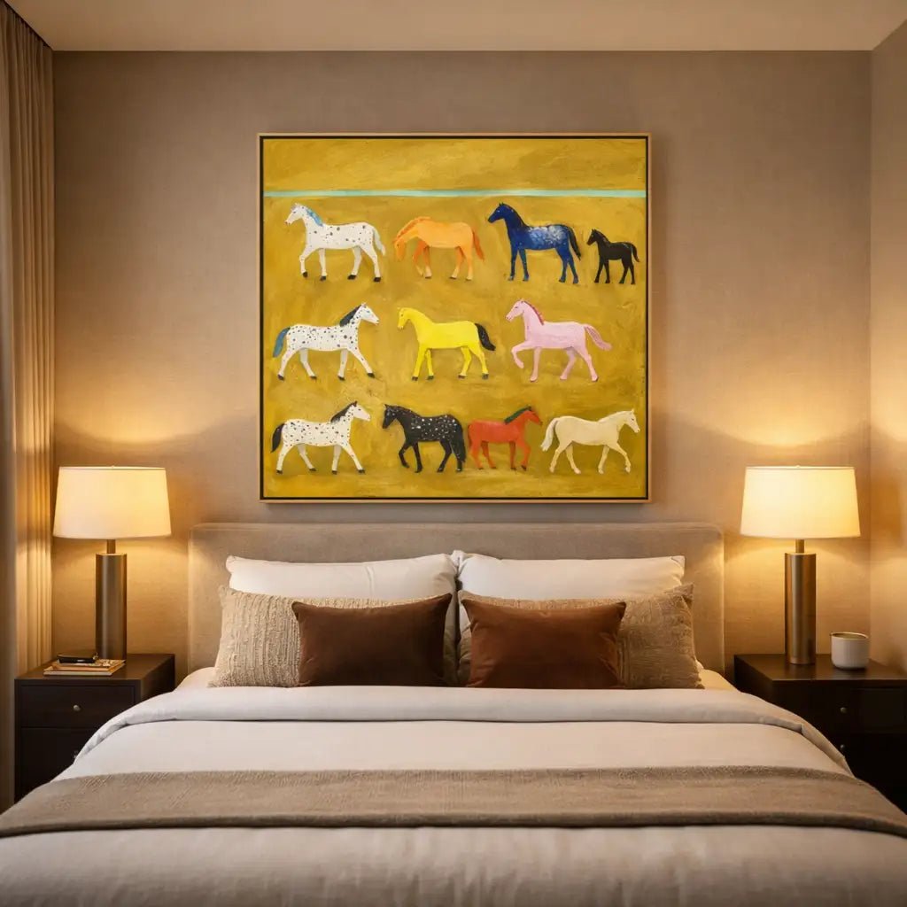 Whimsical Horse Wall Art HW040 - Tactile Atelier