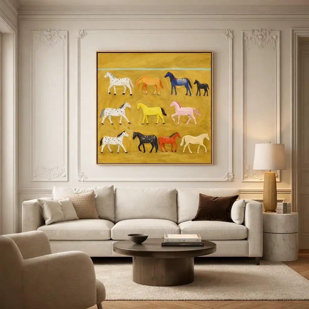 Whimsical Horse Wall Art HW040 - Tactile Atelier