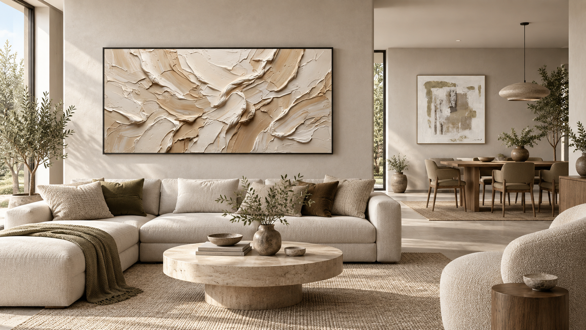 How to Choose Wall Art for an Open-Plan Living and Dining Room