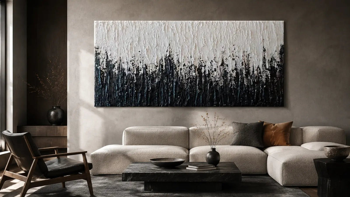 How to Choose Black Wall Art by Tone and Visual Weight - Tactile Atelier