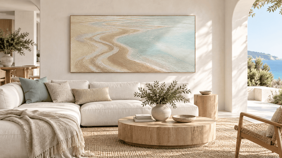 How to Choose Modern Coastal Wall Art Without a Beach-Themed Look - Tactile Atelier